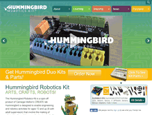 Tablet Screenshot of hummingbirdkit.com